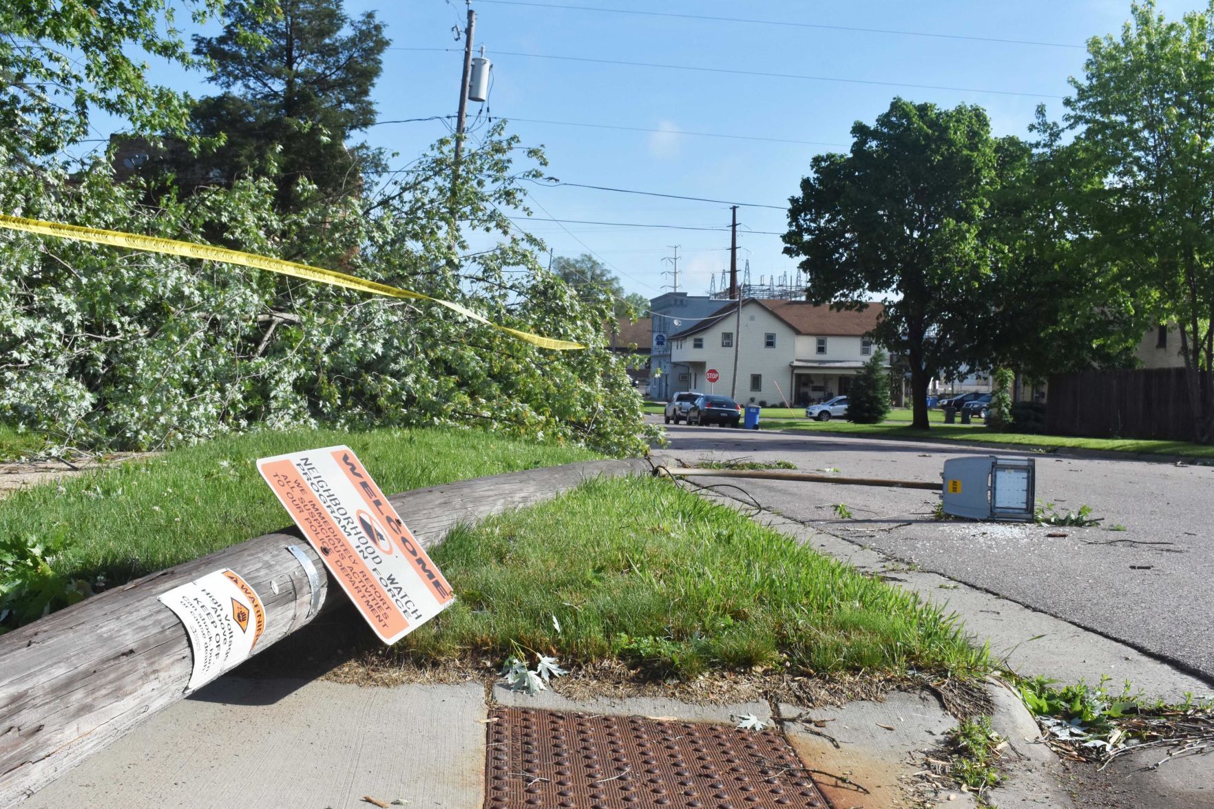Downed power line